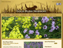 Tablet Screenshot of goldrushnursery.com